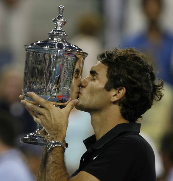 Us Open 2007: Federer b. Djokovic (Ser) 7-6 7-6 6-4. (Lapresse)